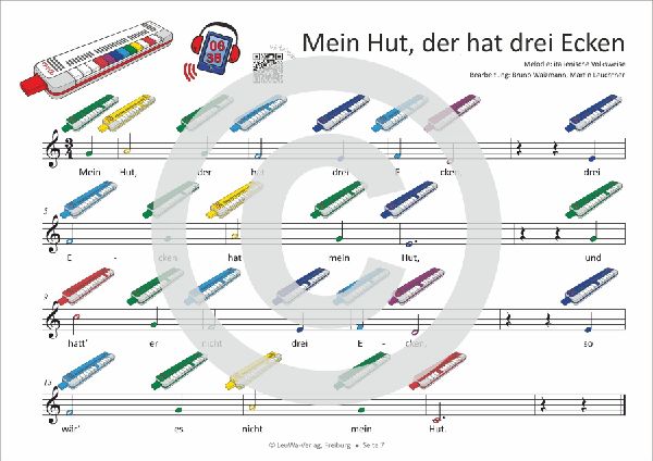 Einfacher!-Geht-Nicht: 32 Kinderlieder, Weihnachtslieder, Hits & Evergreens mit bunten Noten für die Triola (+Play-Along-Streaming)