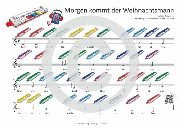 Einfacher!-Geht-Nicht: 32 Kinderlieder, Weihnachtslieder, Hits & Evergreens mit bunten Noten für die Triola (+Play-Along-Streaming)