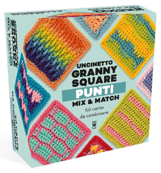 Uncinetto granny square. Punti. Mix & match