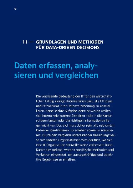 Data-driven decisions.