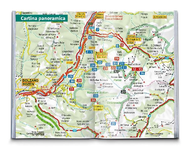 KOMPASS guida escursionistica Alpe di Siusi, Sassolungo, Sciliar, Val di Tires, 35 itinerari