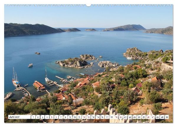 Lykien. Türkische Südküste zwischen Kalkan und Kemer (Wandkalender 2027 DIN A2 quer), CALVENDO Monatskalender
