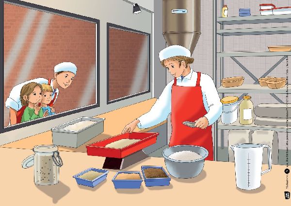 Die Bäckerei: Was passiert in der Backstube? Kamishibai Bildkartenset