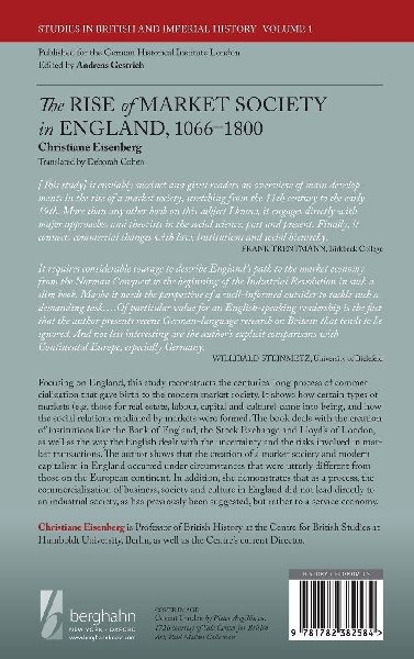 The Rise of Market Society in England, 1066-1800