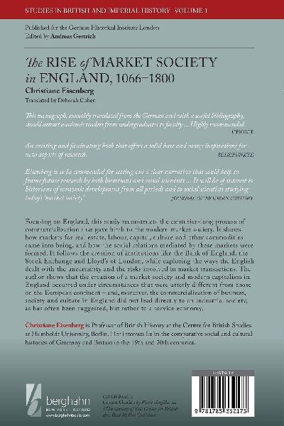 The Rise of Market Society in England, 1066-1800
