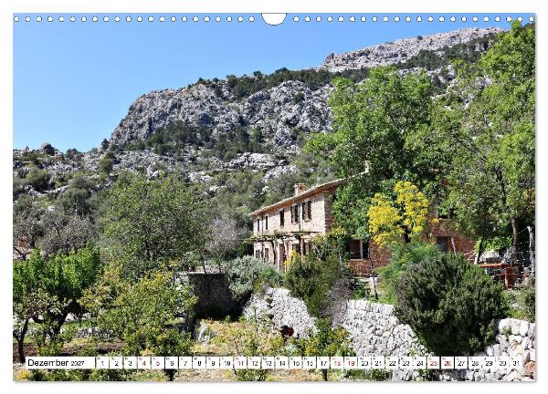 Mallorca GR 221. Weitwandern durch die Serra de Tramuntana (Wandkalender 2027 DIN A3 quer), CALVENDO Monatskalender