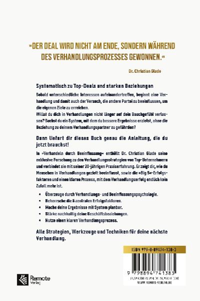 Verhandeln durch Beeinflussung