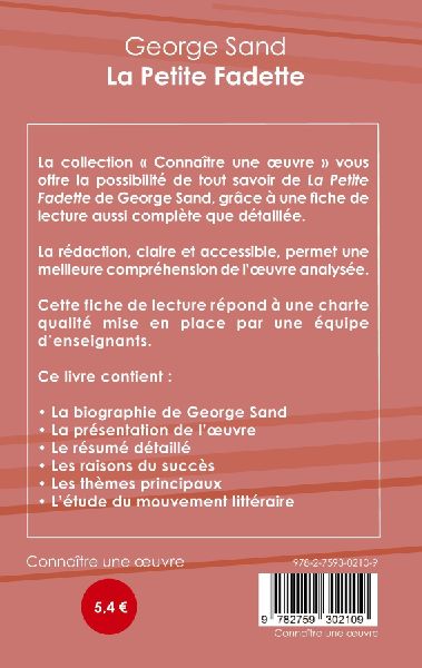 Fiche de lecture La Petite Fadette de George Sand (Analyse littéraire de référence et résumé complet)