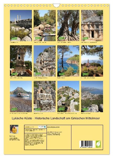 Lykische Küste - Historische Landschaft am türkischen Mittelmeer (Wandkalender 2027 DIN A3 hoch), CALVENDO Monatskalender