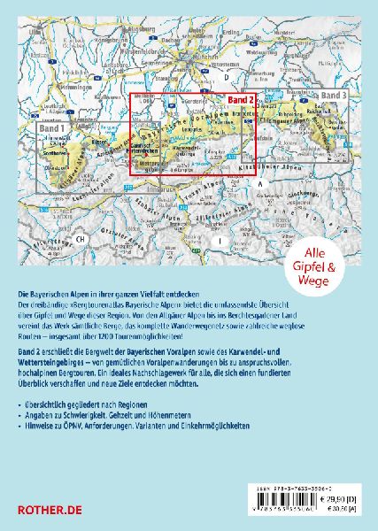 Bergtourenatlas Bayerische Alpen - Band 2: Bayerische Voralpen, Karwendel- und Wettersteingebirge