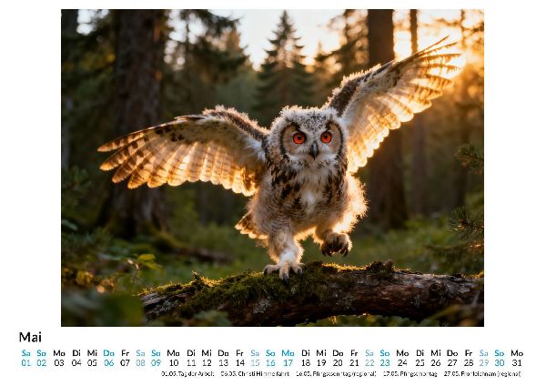 Eulen in der Natur