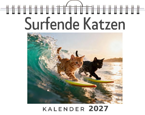 Surfende Katzen
