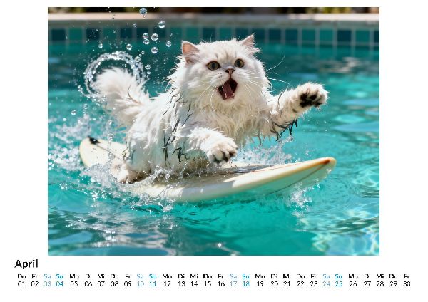 Surfende Katzen