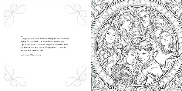 A Court of Thorns and Roses Coloring Book