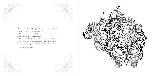 A Court of Thorns and Roses Coloring Book