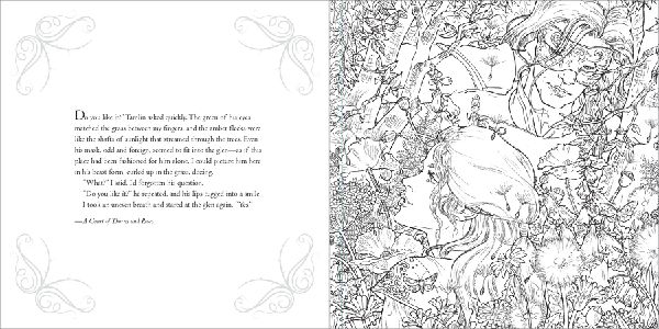 A Court of Thorns and Roses Coloring Book