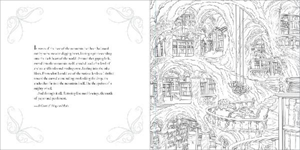 A Court of Thorns and Roses Coloring Book