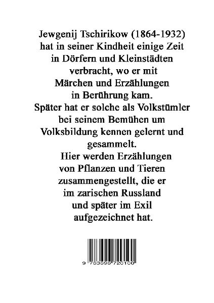Erzählungen von Pflanzen und Tieren
