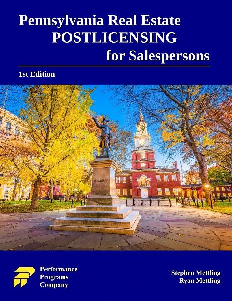 Pennsylvania Real Estate Postlicensing for Salespersons