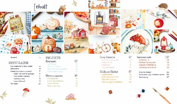 Cozy Autumn - Watercolor im Herbst