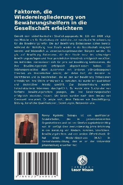 Faktoren, die Wiedereingliederung von Bewährungshelfern in die Gesellschaft erleichtern