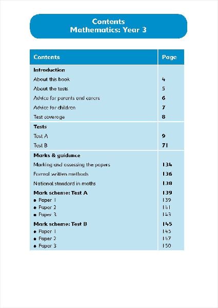 Maths Tests Ages 7-8