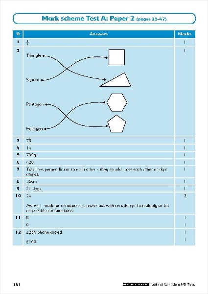 Maths Tests Ages 7-8