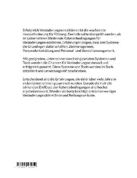 Führungssysteme für Veränderungen: Zielmanagement, Personalentwicklung, Personal- und Bereichsmanagement