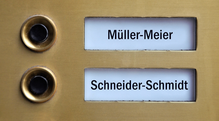 Jetzt sind echte Doppelnamen möglich
